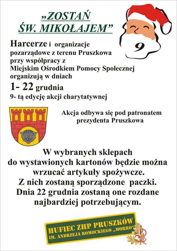 Zostań św. Mikołajem w Pruszkowie