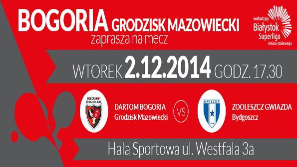 Wschodzący Białystok Superliga tenisa stołowego - Bogoria vs Gwiazda