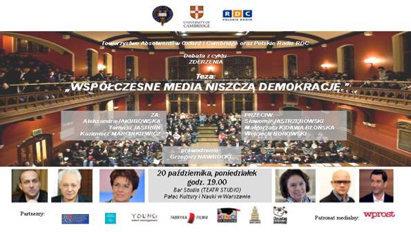 „Współczesne media niszczą demokrację” – debata na antenie RDC