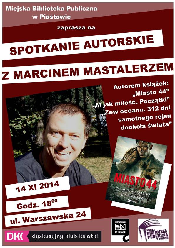 Spotkanie autorskie z Marcinem Mastalerzem w Piastowie