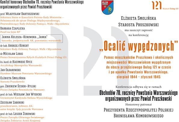 Konferencja „Ocalić Wypędzonych” w Muzeum Dulag 121