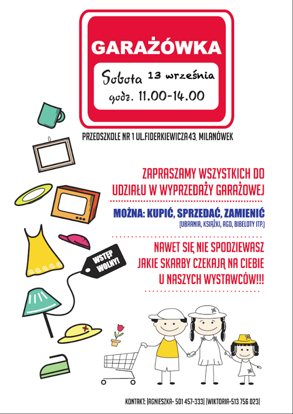 Milanowska wyprzedaż garażowa we wrześniu