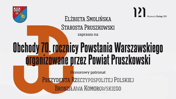 Obchody 70. rocznicy Powstania Warszawskiego w Powiecie Pruszkowskim
