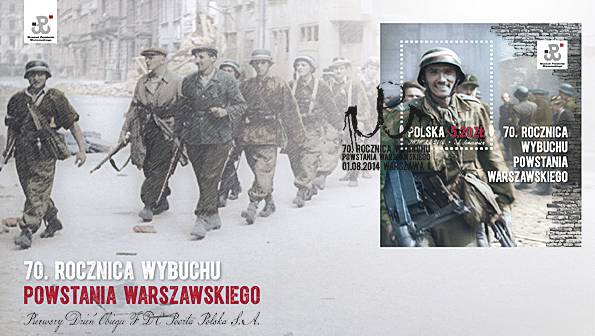 Prof. Witold Kieżuń na powstańczym znaczku