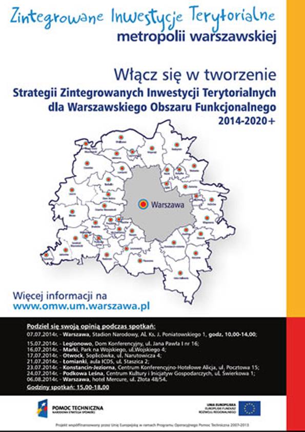 Zintegrowane inwestycje terytorialne metropolii warszawskiej