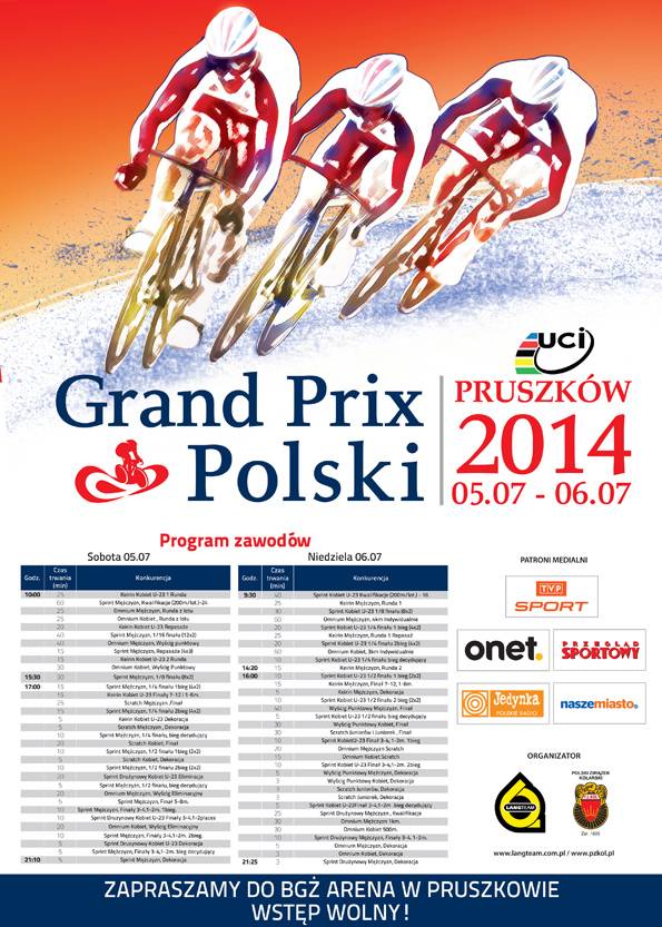 Grand Prix Polski 2014 już 5. lipca na torze kolarskim w Pruszkowie!