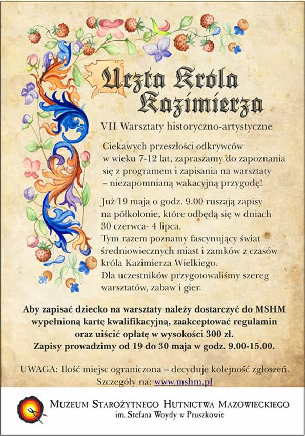 VII Warsztaty Historyczno-Artystyczne uczta króla Kazimierza