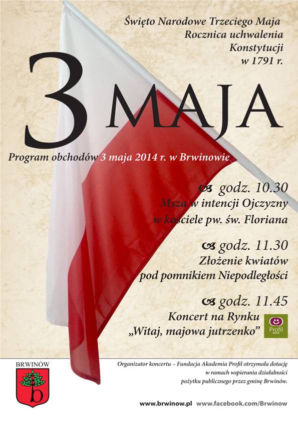 Obchody Święta Narodowe 3-go Maja w Brwinowie