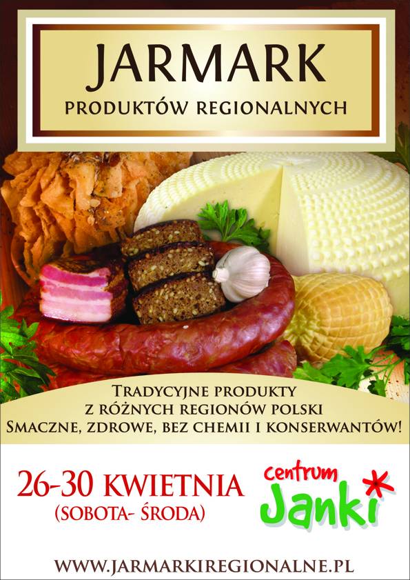 Odwiedź Jarmark Produktów Regionalnych w Centrum Janki