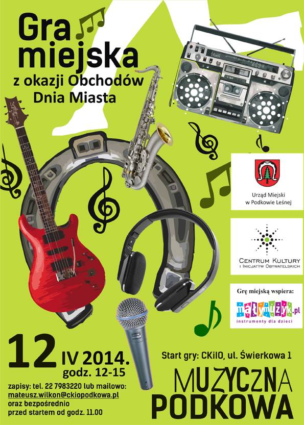 Muzyczna Podkowa - Gra Miejska jakiej jeszcze nie było! zaproszenie