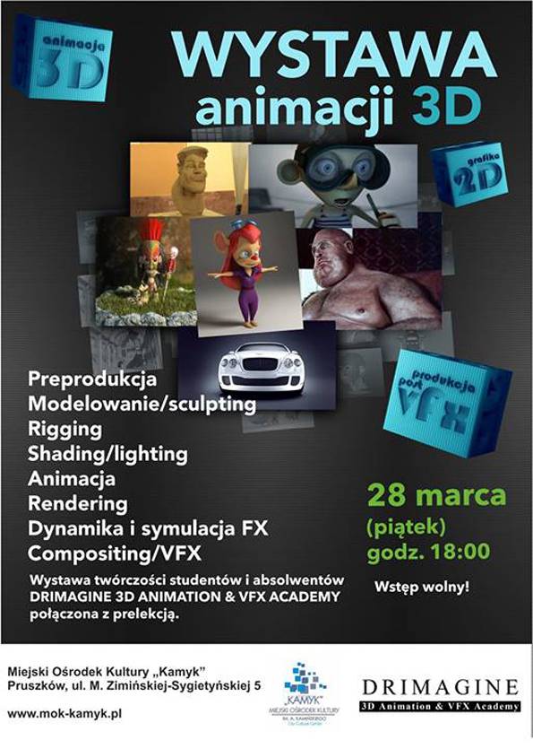 Wystawa animacji 3D w Pruszkowie