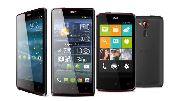 Najnowsze smartfony od firmy Acer