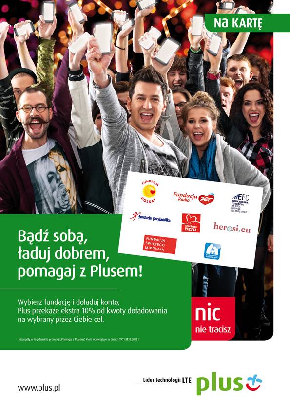 Bądź sobą, ładuj dobrem! – akcja charytatywna Pomagaj z Plusem   