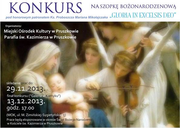 Konkurs na szopkę bożonarodzeniową