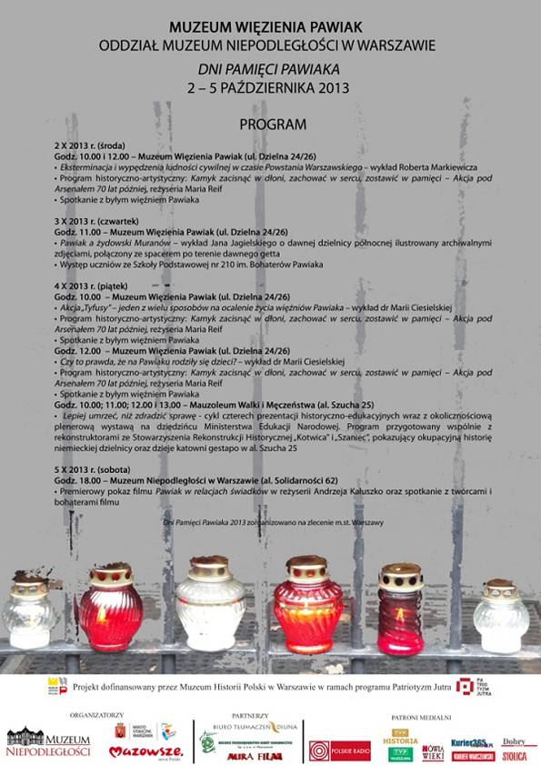 Dni Pamięci Pawiaka 2013