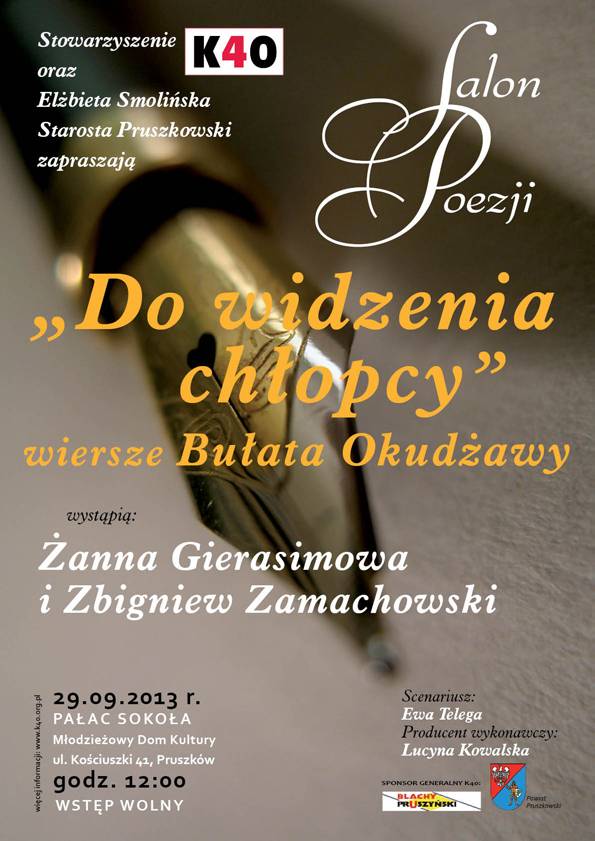 „Do widzenia chłopcy” - Salon Poezji