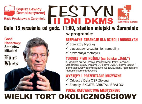 Drugi Dzień Dawców Szpiku DKMS w Żurominiw