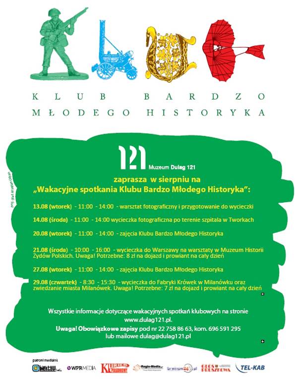 Wakacyjne spotkania Klubu Bardzo Młodego Historyka w sierpniu