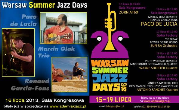 Warsaw Summer Jazz Days już w lipcu