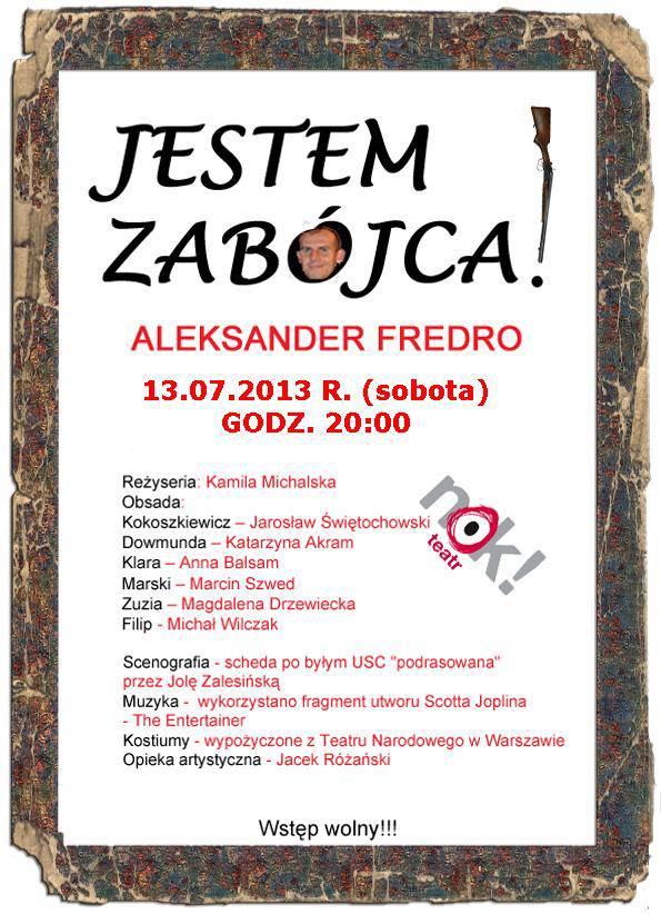 Zaproszenie NOK do teatru
