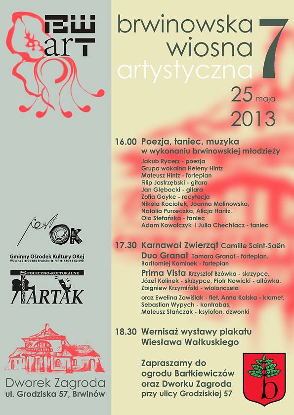 Zaproszenie na weekend - Brwinowska Wiosna Artystyczna   