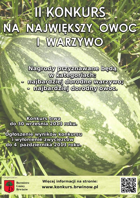 Konkurs na największy owoc lub warzywo