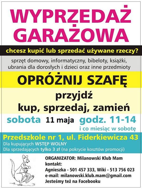 Wyprzedaż garażowa w Milanówku