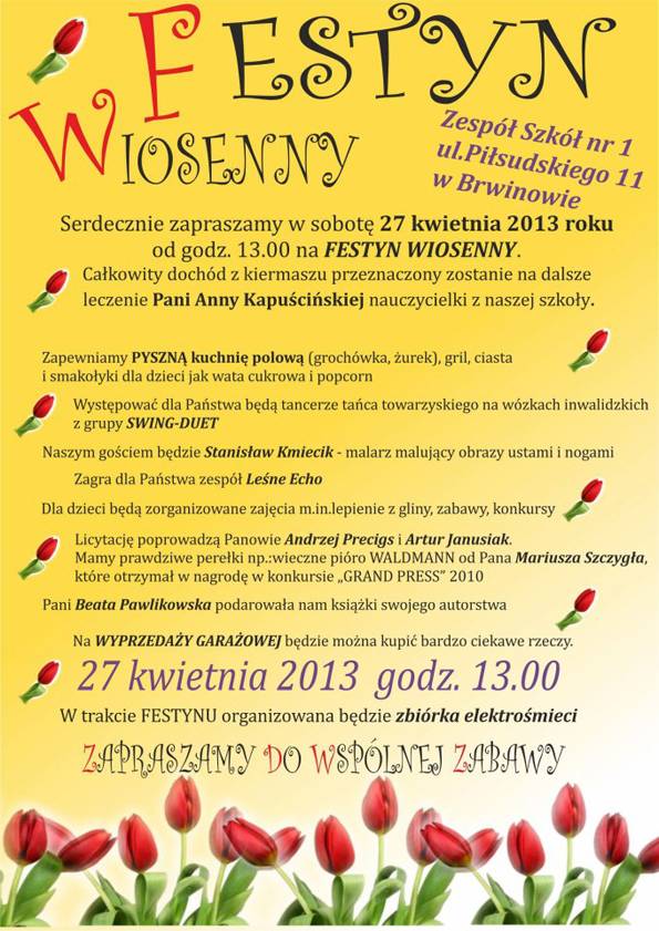 Festyn wiosenny w Brwinowie