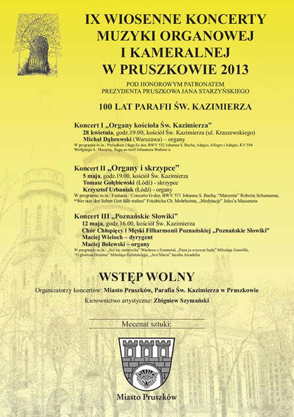 Muzyka organowa i kameralna w Pruszkowie