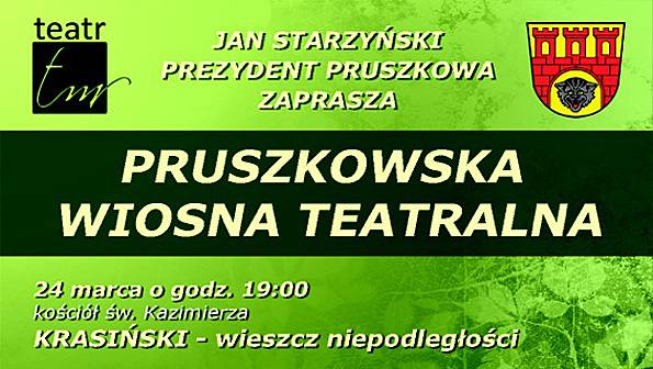 Pruszkowska wiosna teatralna - plakat w jwplayer plakaty