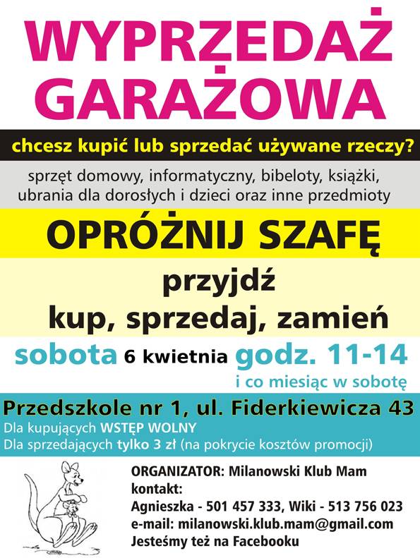 Wyprzedaż garażowa w Milanówku