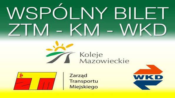  Wspólny Bilet ZTM - KM - WKD - obowiązuje   