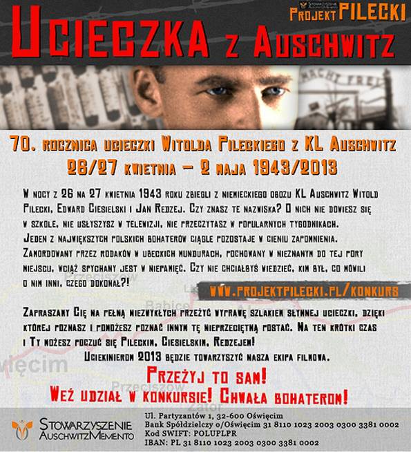 Polecamy konkurs „Ucieczka z Auschwitz”