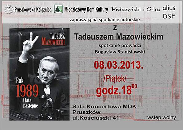 Spotkanie z premierem Mazowieckim