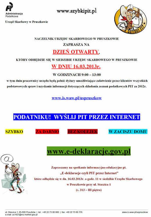 Dzień otwarty w Urzędzie Skarbowym w Pruszkowie