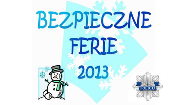 Bezpieczne ferie w domu i na podwórku