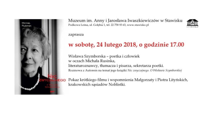 Wisława Szymborska - spotkanie w Stawisku   