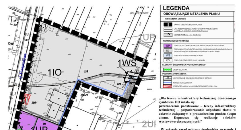 Plan zagospodarowania przestrzennego Pruszkowa - Gąsin Przemysłowy - obszar IV
