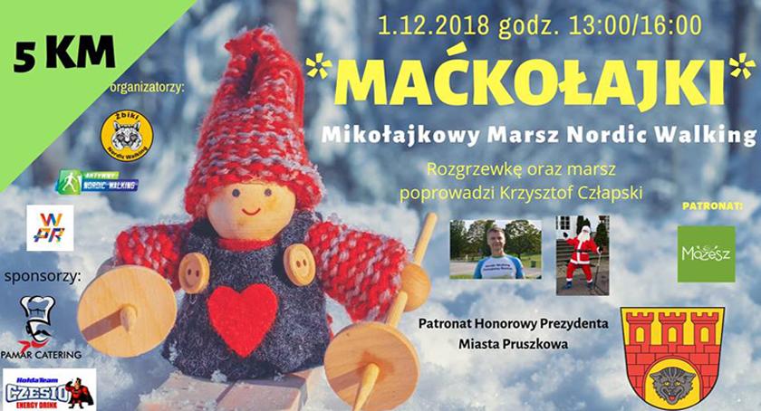 Mikołajkowy Marsz Nordic Walking pod honorowym patronatem prezydenta Pruszkowa Pawła Makucha