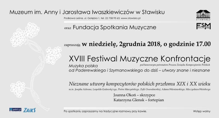 XVIII FESTIWAL MUZYCZNE KONFRONTACJE - pierwszy koncert