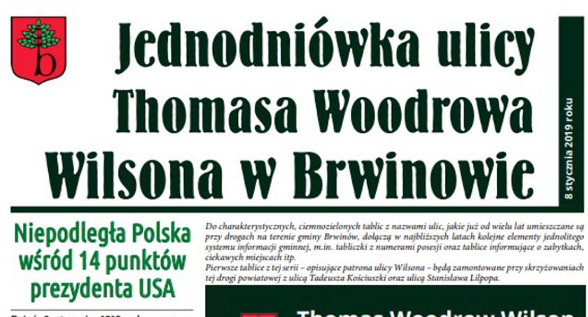 Ulica Wilsona w Brwinowie