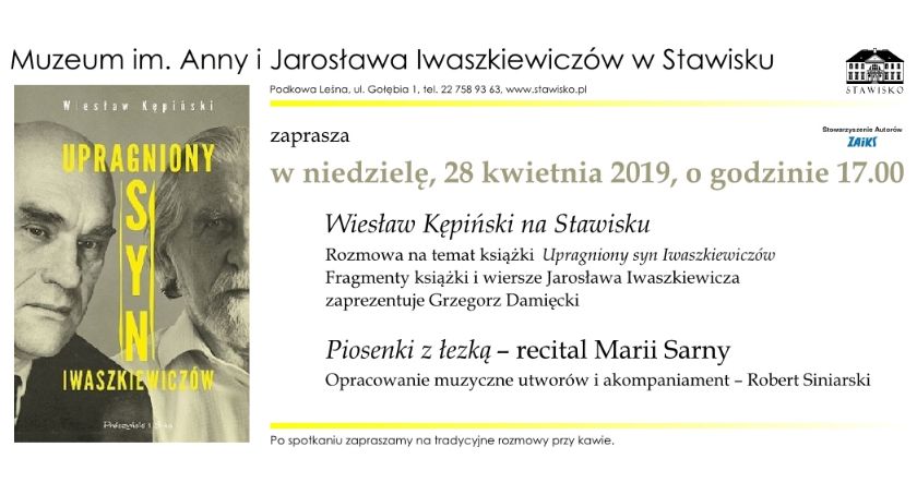 Wiesław Kępiński na Stawisku - zapraszamy na spotkanie