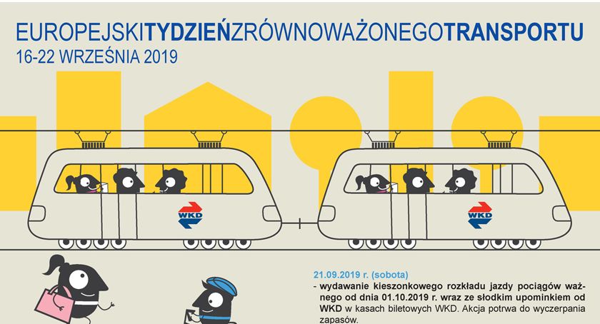 Europejski Tydzień Zrównoważonego Transportu z WKD - 16-22.09.2019