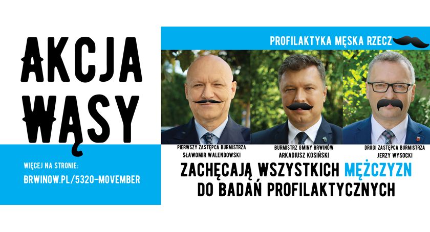 Akcja Wąsy w Brwinowie – profilaktyka męska rzecz