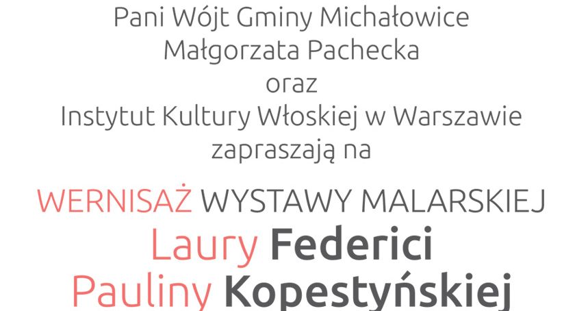 Zaproszenie na wernisaż wystawy „Italia-dwa spojrzenia” – 22 listopada, godz. 18.30
