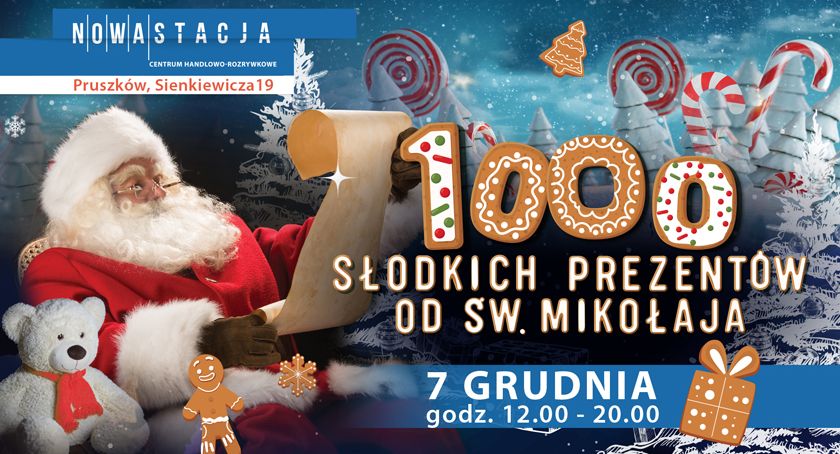 1000 słodkich prezentów od Świętego Mikołaja w Nowej Stacji w Pruszkowie