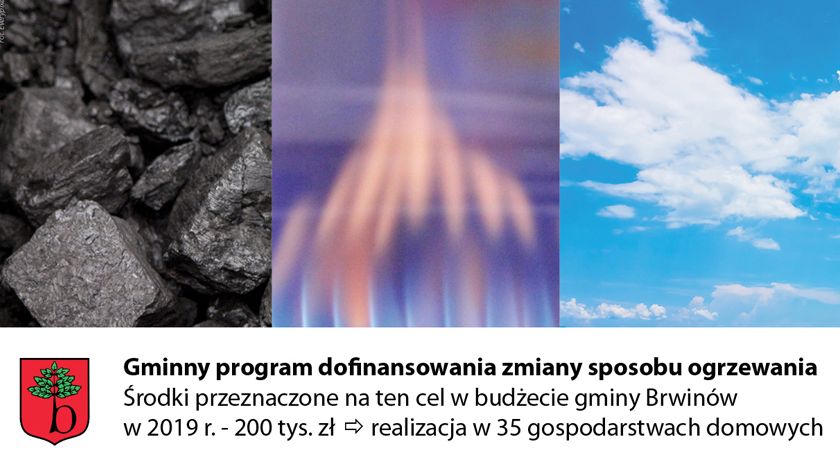 35 pieców węglowych mniej w gminie Brwinów