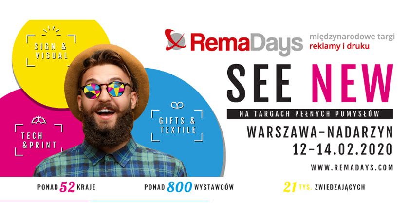 Zapraszamy na 16 edycję Międzynarodowych Targów Reklamy i Druku RemaDays Warsaw 2020