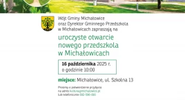 Otwarcie przedszkola w Michałowicach