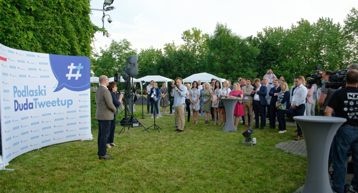 To był pierwszy #PodlaskiDudaTweetup. Niespodzianką była obecność Marszałek Sejmu Elżbiety Witek